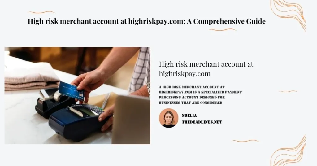 High risk merchant account at highriskpay.com