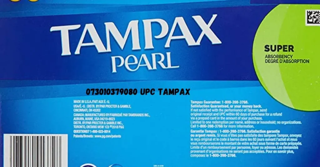 073010379080 UPC Tampax