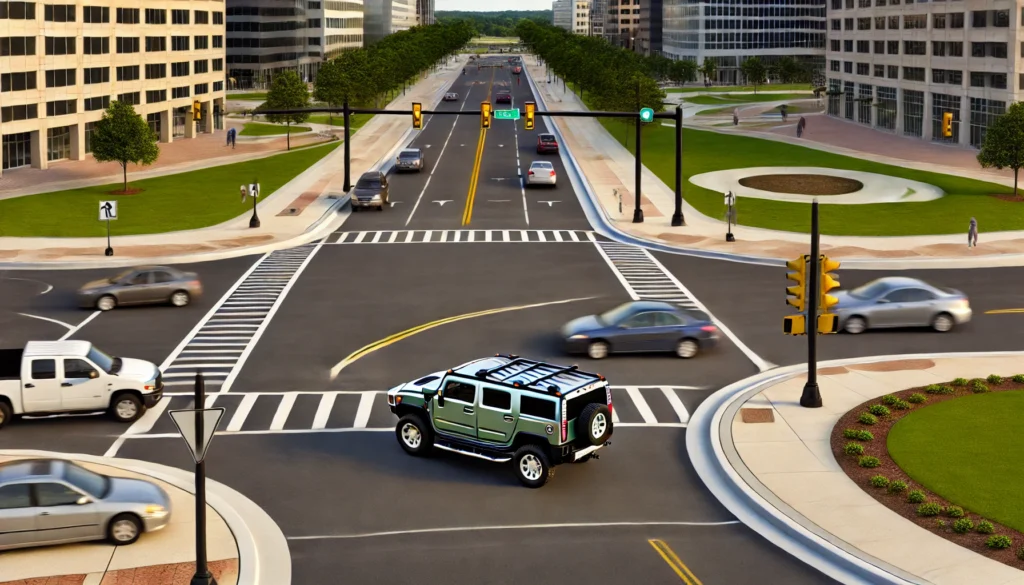 Virginia News Continuous Flow Intersection 2014 Hummer